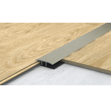 Bodenbelagsprofil aus Metall zwischen zwei Holzböden