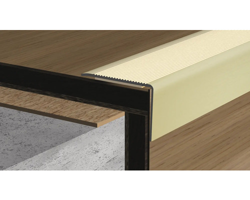 Profil für Treppenkanten auf Holz und Beton