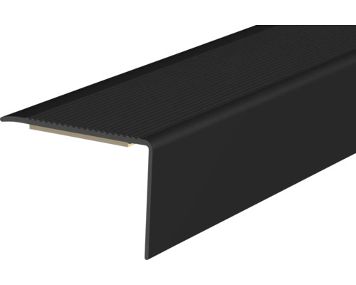 Schwarzes Treppenkantenprofil