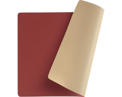 Kunstlederimitat mit abgerundeten Ecken