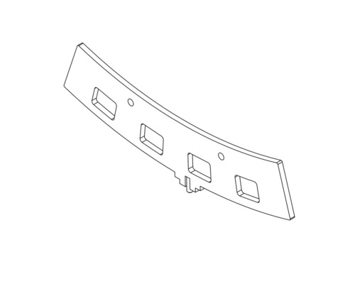 Formteil mit Aussparungen