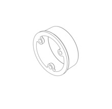 Rohrverbinder mit drei Befestigungslöchern