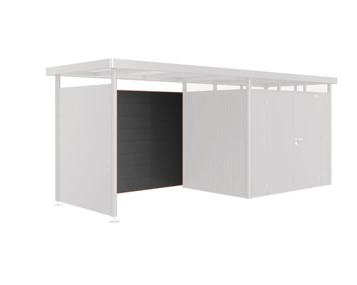 Gerätehaus mit Seitenwand