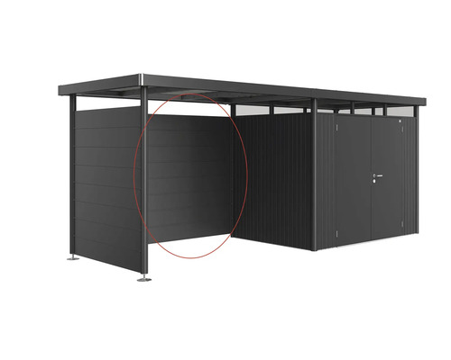 Fahrradgarage mit Abstellraum aus Metall