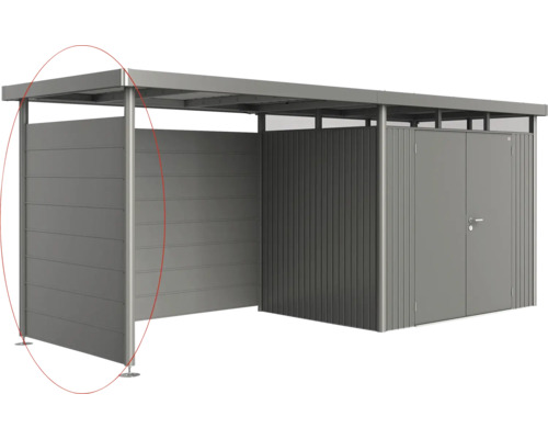 Metall Gerätehaus mit Flachdach zur Gartengeräte Aufbewahrung