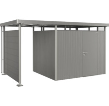 Graue Gerätebox mit Schiebetür und Tür