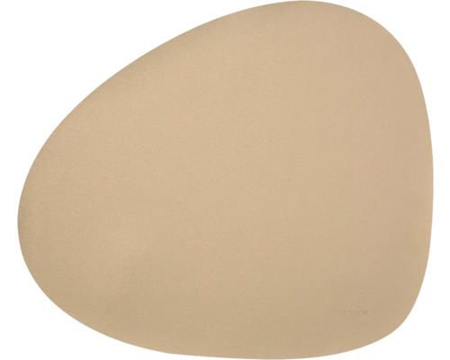 Beigefarbener Platzset in organischer Form