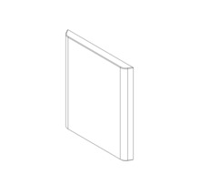 Bauplatte im Querschnitt