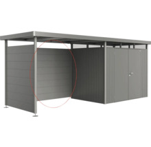 Fahrradunterstand aus Metall mit integriertem Geräteschrank