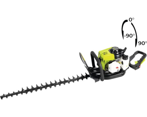 Heckenschere mit verstellbarem Griff und Schnittwinkelanzeige