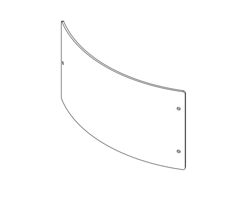 Duschwand Ersatzteil aus Kunststoff