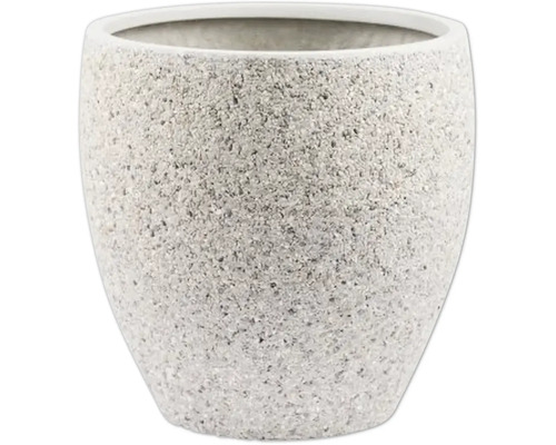 Runder Pflanztopf aus Steinmaterial