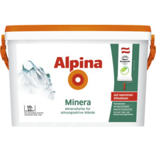 Eimer Alpina Minera Mineralfarbe für atmungsaktive Wände, 10 Liter