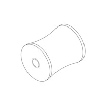 Spule mit zentraler Bohrung