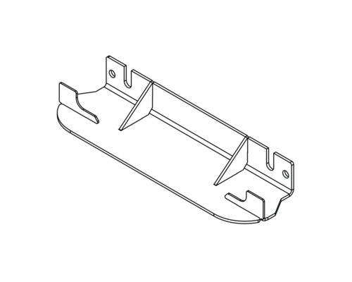 Metallhalterung mit Befestigungslöchern