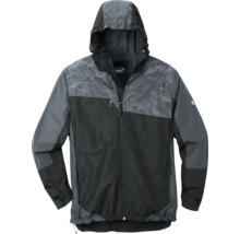 Regenjacke mit Kapuze in Grautönen