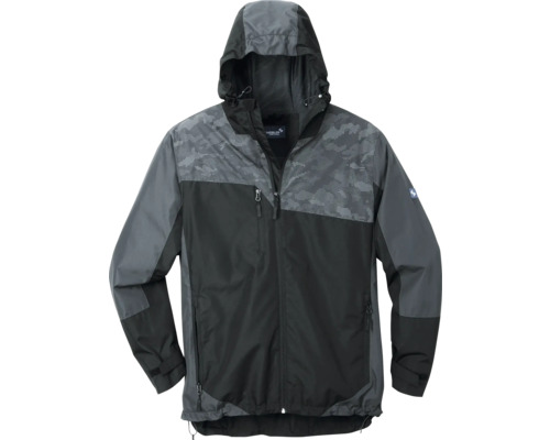 Regenjacke mit Kapuze in Grautönen