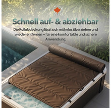 Rollladenabdeckung auf einem Whirlpool für eine einfache Anwendung