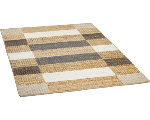 Rechteckiger Teppich mit geometrischem Muster