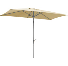 Rechteckiger Sonnenschirm mit Metallgestell