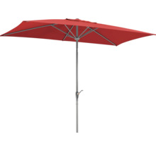 Rechteckiger Sonnenschirm mit Kurbelmechanismus