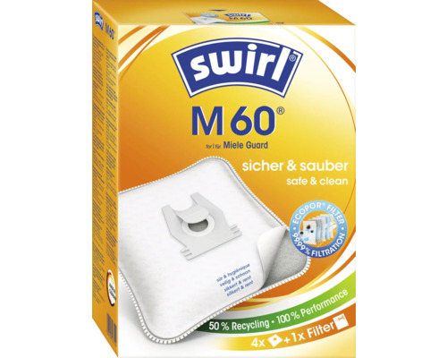 Swirl M60 Staubsaugerbeutel Packung
