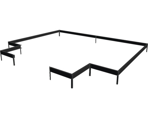 Hochbeet aus Metall mit variabler Form