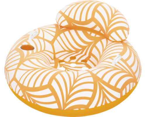 Aufblasbarer Schwimmreifen mit Rückenlehne und Getränkehalter