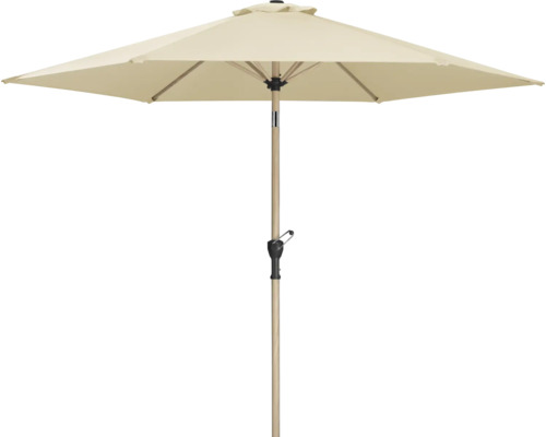 Quadratischer Gartenschirm mit Kurbelmechanismus