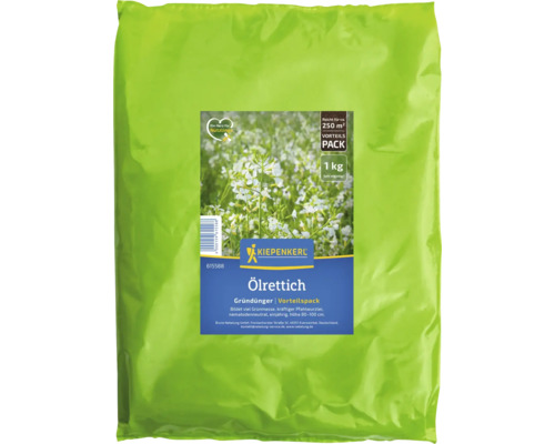 Packung Ölrettich Gründünger von Kiepenkerl, ausreichend für circa 250 Quadratmeter, 1 Kilogramm