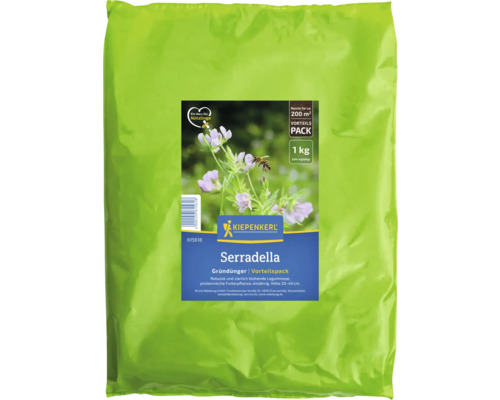 Serradella Gründünger im Vorteilspack von Kiepenkerl, ausreichend für circa 200 Quadratmeter, 1 Kilogramm