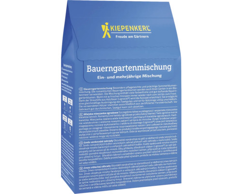 Kiepenkerl Logo, Bauerngartenmischung für ein- und mehrjährige Sommerblumen