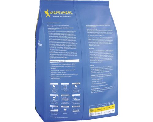 Kiepenkerl Premium Trockenrasen mit hoher Trockentoleranz für sonnige Lagen