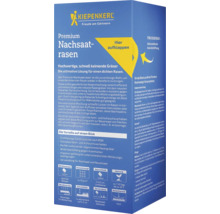 Kiepenkerl Premium Nachsaatrasen Packung mit Informationen zu Eigenschaften und Anwendung