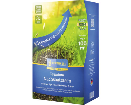 Kiepenkerl Premium Nachsaatrasen, 2 Kilogramm Packung