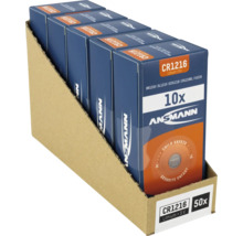 Ansmann CR1216 Lithium Batterien, 3 Volt, 10er Pack in Verkaufsverpackung mit 50 Stück