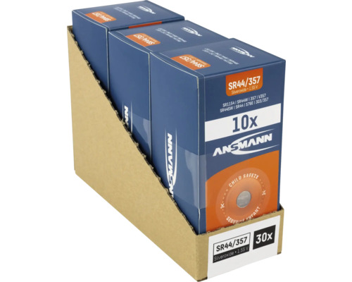 Ansman Batterie SR44/357, 1,55 V, 10er-Pack