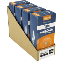 Ansicht einer Verpackung mit 40 Stück Ansmann Knopfzellen SR69/371