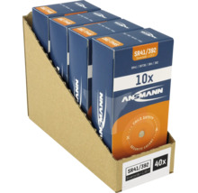 Ansmann Knopfzellen SR41/392, 1,55 V, 40er Pack in Verkaufsverpackung
