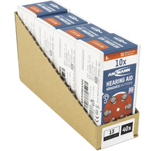 Ansmann Hörgerätebatterien Größe 13, 40 Stück in Kartonverpackung