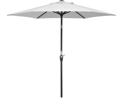 Gartenschirm mit schwarzem Gestell