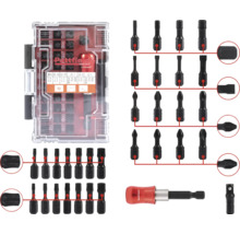 Pattfield Logo Bitset mit verschiedenen Schrauberbits und Bithalter