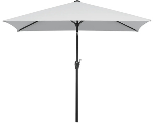 Quadratischer Sonnenschirm mit Kurbel zum Öffnen und Schließen