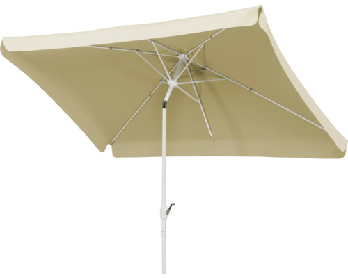 Rechteckiger Sonnenschirm mit Kurbelmechanismus