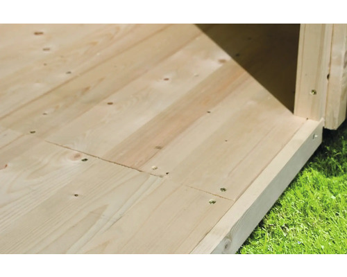 Fußboden Karibu - 200 x 201,5 x 16 mm holz Holzboden mit Schrauben befestigt