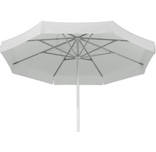 Geöffneter Sonnenschirm mit Gestell und Schirmdach