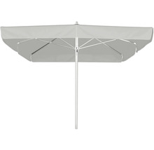 Quadratischer Sonnenschirm mit Mittelstock für den Garten