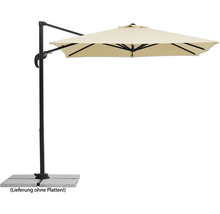 Freiarmschirm mit Standfuß für den Garten