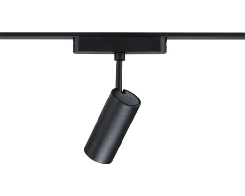 Schwarzer LED-Strahler zur Schienenmontage