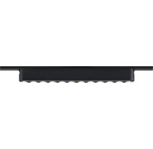 Schwarzes Schienensystem mit Leuchten